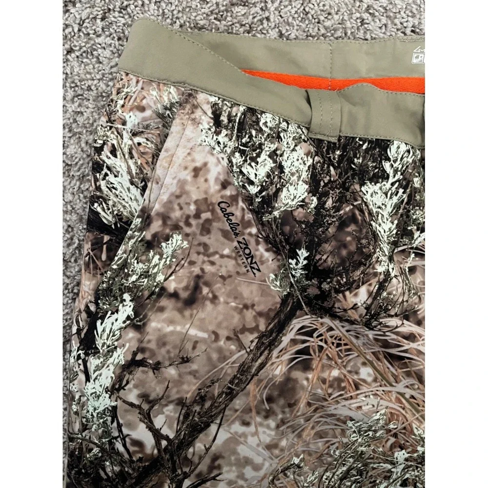 Cabelas Fleece Lined Zonz Camo‎ Pants Men's XL Mossy Oak Hunting Outdoor